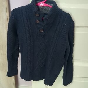 Cozy Blue Cable Knit Sweater for Kids